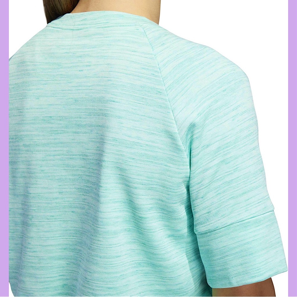 NWT Adidas Turquoise Short Sleeve Top - Picture 6 of 16